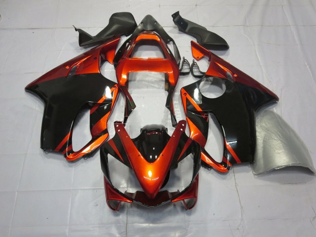 Deep Orange and Black 2001-2003 CBR600 F4i Motorcycle Fairings Deep Orange and Black 2001-2003 CBR600 F4i Motorcycle Fairings