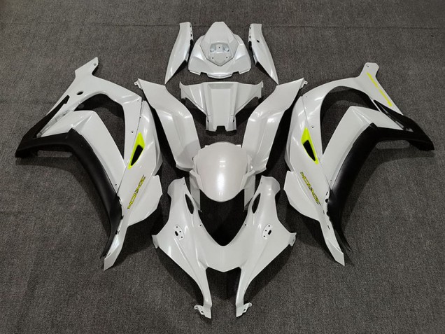 Deep Pearl White 2016-2019 ZX10R Motorcycle Fairings Deep Pearl White 2016-2019 ZX10R Motorcycle Fairings