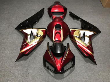 Deep Red & Gold 2006-2007 CBR1000RR Motorcycle Fairings