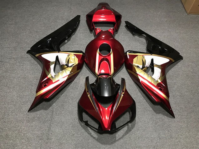 Deep Red & Gold 2006-2007 CBR1000RR Motorcycle Fairings Deep Red & Gold 2006-2007 CBR1000RR Motorcycle Fairings
