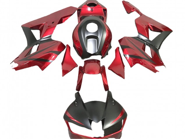 Deep Red & Matte Black 2013-2023 CBR600RR Motorcycle Fairings