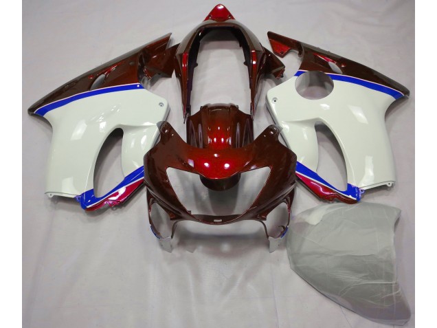 Deep Red and Blue 1999-2000 CBR600 F4 Motorcycle Fairings Deep Red and Blue 1999-2000 CBR600 F4 Motorcycle Fairings