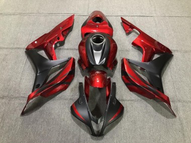 Deep Red and Matte Black 2007-2008 CBR600RR Motorcycle Fairings