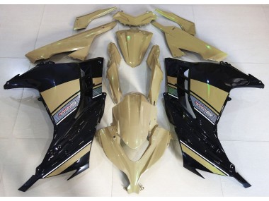Desert Tan and Black 2013-2018 Ninja 300 Motorcycle Fairings