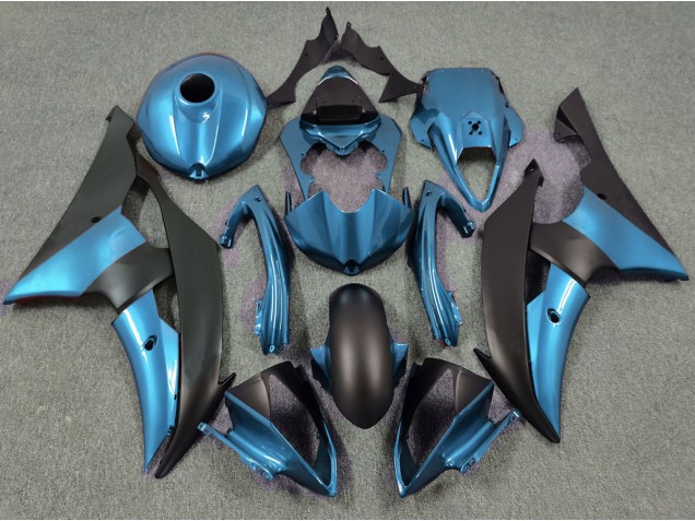 Electric Blue and Matte Black 2008-2016 R6 Motorcycle Fairings Electric Blue and Matte Black 2008-2016 R6 Motorcycle Fairings