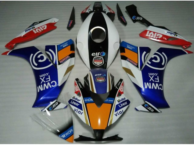 Elf Blue and Orange 2012-2016 CBR1000RR Motorcycle Fairings Elf Blue and Orange 2012-2016 CBR1000RR Motorcycle Fairings