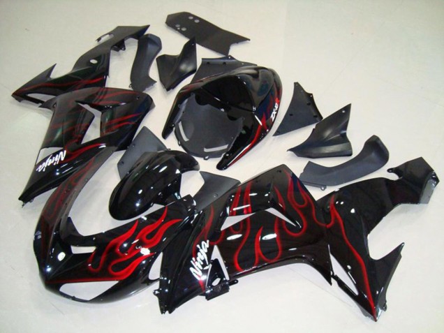 Flame Red 2006-2007 ZX10R Motorcycle Fairings Flame Red 2006-2007 ZX10R Motorcycle Fairings