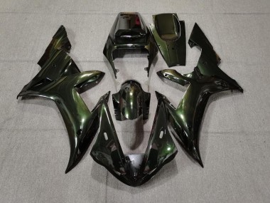 Forest Green & Gold 2002-2003 R1 Motorcycle Fairings