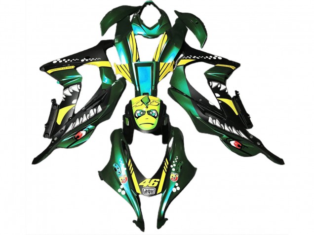 Forest Green Shark 2016-2019 ZX10R Motorcycle Fairings Forest Green Shark 2016-2019 ZX10R Motorcycle Fairings