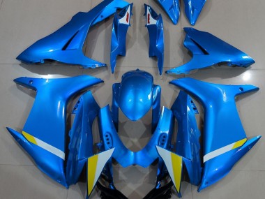 Full Gloss Light Blue 2011-2024 GSXR 600-750 Motorcycle Fairings