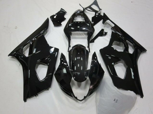 Gloss Black 2003-2004 GSXR 1000 Motorcycle Fairings Gloss Black 2003-2004 GSXR 1000 Motorcycle Fairings