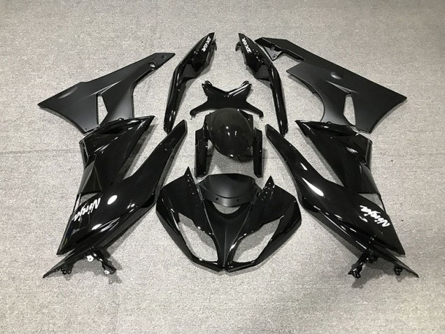 Gloss Black 2009-2012 ZX6R Motorcycle Fairings Gloss Black 2009-2012 ZX6R Motorcycle Fairings