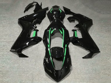 Gloss Black & Forest Green Lining 2017-2023 CBR1000RR Motorcycle Fairings