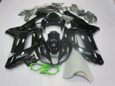 Gloss Black Green 2007-2008 ZX6R Motorcycle Fairings