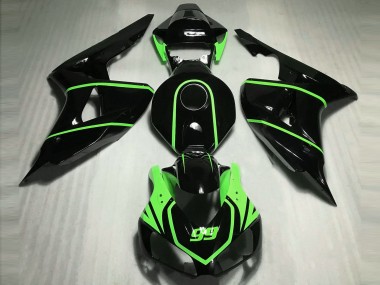 Gloss Black High Viz Green 2006-2007 CBR1000RR Motorcycle Fairings