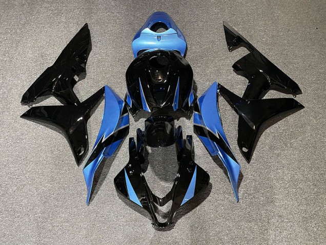 Gloss Black & Light Blue 2007-2008 CBR600RR Motorcycle Fairings Gloss Black & Light Blue 2007-2008 CBR600RR Motorcycle Fairings