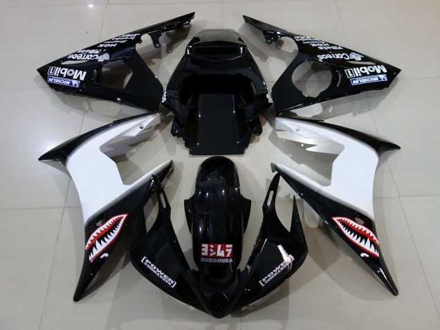 Gloss Black & Logos 2006-2007 R6 Motorcycle Fairings Gloss Black & Logos 2006-2007 R6 Motorcycle Fairings