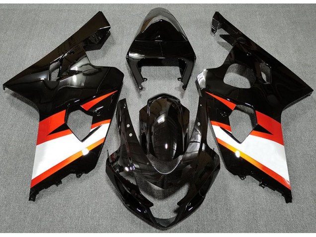 Gloss Black & Orange 2004-2005 GSXR 600-750 Motorcycle Fairings Gloss Black & Orange 2004-2005 GSXR 600-750 Motorcycle Fairings