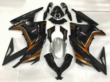 Gloss Black & Orange 2013-2018 Ninja 300 Motorcycle Fairings