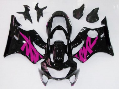 Gloss Black & Pink 1999-2000 CBR600 F4 Motorcycle Fairings