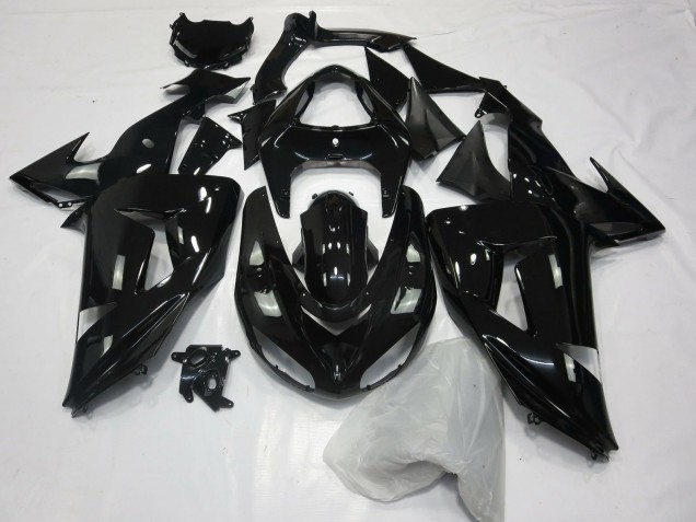 Gloss Black Plain 2006-2007 ZX10R Motorcycle Fairings Gloss Black Plain 2006-2007 ZX10R Motorcycle Fairings