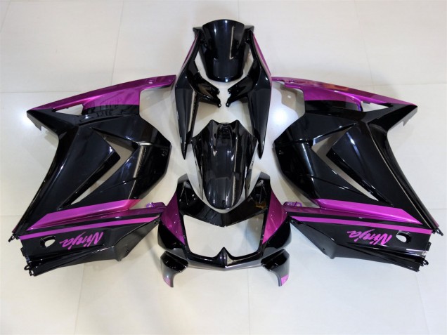 Gloss Black & Purple 2008-2012 Ninja 250 Motorcycle Fairings Gloss Black & Purple 2008-2012 Ninja 250 Motorcycle Fairings