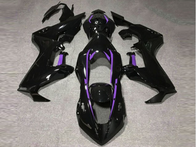 Gloss Black & Purple Lining 2017-2023 CBR1000RR Motorcycle Fairings Gloss Black & Purple Lining 2017-2023 CBR1000RR Motorcycle Fairings
