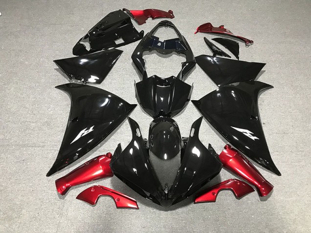 Gloss Black & Red 2009-2011 R1 Motorcycle Fairings Gloss Black & Red 2009-2011 R1 Motorcycle Fairings