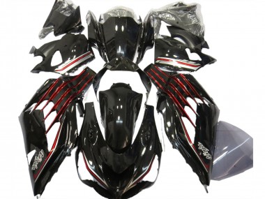 Gloss Black & Red 2012-2021 ZX14R Motorcycle Fairings