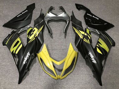 Gloss Black & Yellow 2013-2018 ZX6R Motorcycle Fairings