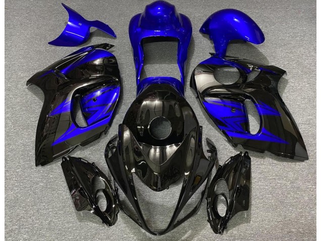 Gloss Black and Deep Blue 2008-2020 GSXR 1300 Hayabusa Motorcycle Fairings Gloss Black and Deep Blue 2008-2020 GSXR 1300 Hayabusa Motorcycle Fairings