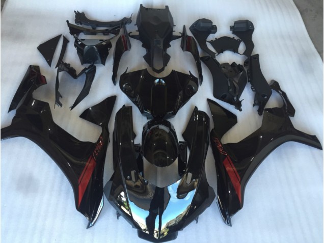 Gloss Black with Red Logo 2015-2019 R1 Motorcycle Fairings Gloss Black with Red Logo 2015-2019 R1 Motorcycle Fairings
