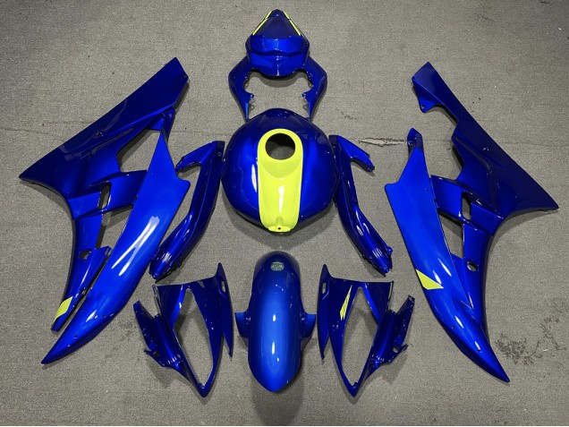Gloss Blue & High Vis Yellow 2006-2007 R6 Motorcycle Fairings Gloss Blue & High Vis Yellow 2006-2007 R6 Motorcycle Fairings