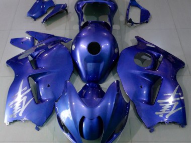 Gloss Blue & Silver Logo 1997-2007 GSXR 1300 Hayabusa Motorcycle Fairings
