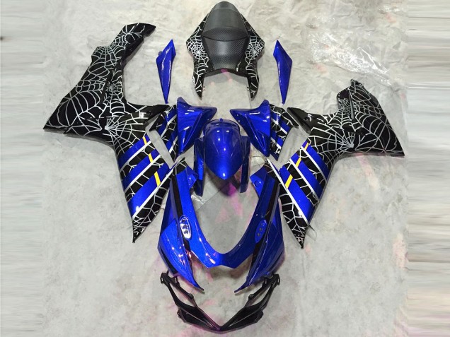 Gloss Blue Spider 2011-2024 GSXR 600-750 Motorcycle Fairings Gloss Blue Spider 2011-2024 GSXR 600-750 Motorcycle Fairings