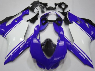 Gloss Blue White and Black 2011-2014 Ducati 1199 Motorcycle Fairings