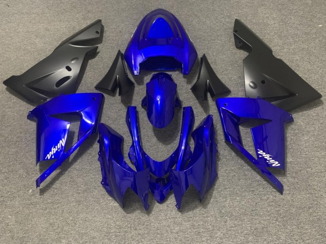 Gloss Blue and Black 2004-2005 ZX10R Motorcycle Fairings Gloss Blue and Black 2004-2005 ZX10R Motorcycle Fairings