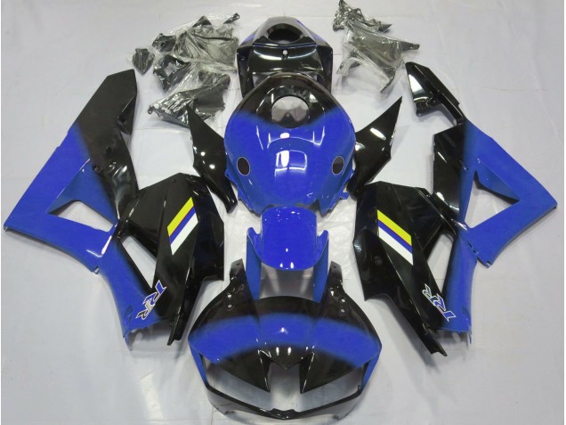 Gloss Blue and Black Fade 2013-2023 CBR600RR Motorcycle Fairings Gloss Blue and Black Fade 2013-2023 CBR600RR Motorcycle Fairings