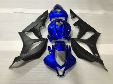 Gloss Blue and Matte Black 2007-2008 CBR600RR Motorcycle Fairings