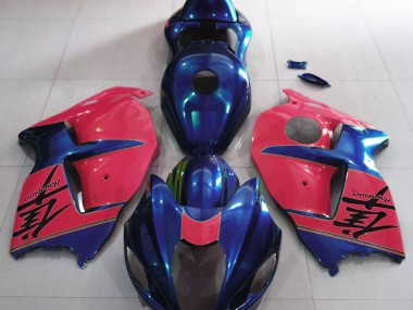 Gloss Blue and Red 1997-2007 GSXR 1300 Hayabusa Motorcycle Fairings