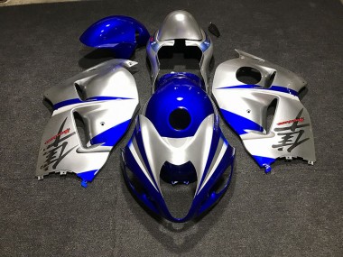 Gloss Blue and Silver 1997-2007 GSXR 1300 Hayabusa Motorcycle Fairings