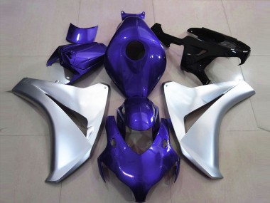 Gloss Blue and Silver 2008-2011 CBR1000RR Motorcycle Fairings