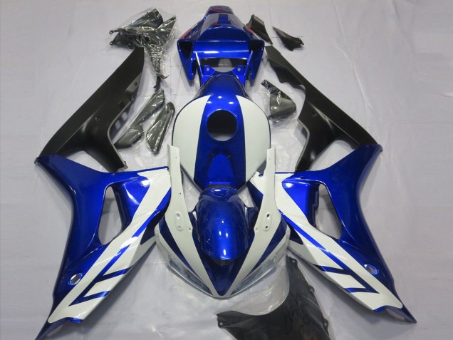 Gloss Blue and White 2006-2007 CBR1000RR Motorcycle Fairings Gloss Blue and White 2006-2007 CBR1000RR Motorcycle Fairings