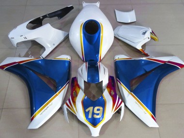 Gloss Blue and White 2008-2011 CBR1000RR Motorcycle Fairings