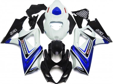 Gloss Blue with White and black OEM Style 2007-2008 GSXR 1000 Motorcycle Fairings