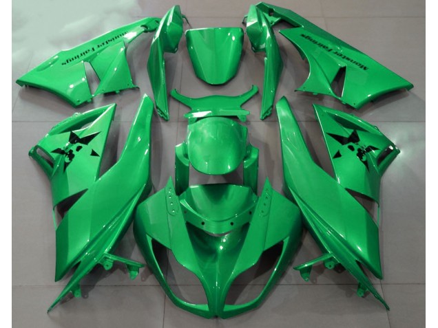 Gloss Green & Custom Logos 2009-2012 ZX6R Motorcycle Fairings Gloss Green & Custom Logos 2009-2012 ZX6R Motorcycle Fairings