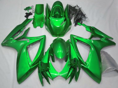Gloss Green Plain 2006-2007 GSXR 600-750 Motorcycle Fairings