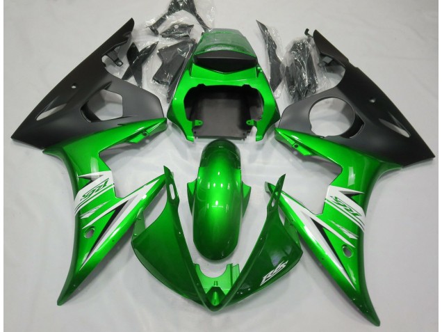 Gloss Green & White 2005 R6 Motorcycle Fairings Gloss Green & White 2005 R6 Motorcycle Fairings