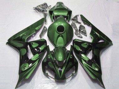 Gloss Green and Black 2006-2007 CBR1000RR Motorcycle Fairings