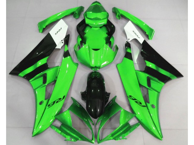 Gloss Green and Black 2006-2007 R6 Motorcycle Fairings Gloss Green and Black 2006-2007 R6 Motorcycle Fairings